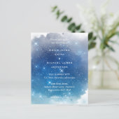 Papier Budget Blue Starry Nights Twinkétoiles Mariage (Debout devant)