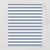 Papier Budget Blue Stripes Cross Religieux Garçon Baptême (Dos)