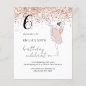 Papier Budget Blush Ballerina Toute Parties scintillant d (Devant)