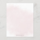 Papier Budget Blush Burgundy Répétition Dîner Invitations (Dos)