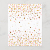Papier Budget Blush Pink Gold Confetti Fille 1er annivers (Dos)