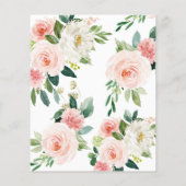 Papier Budget Blush Pink Wreath 2e Invitation anniversair (Dos)