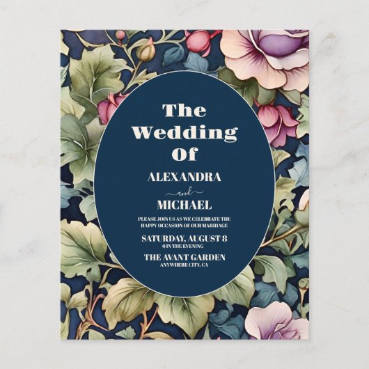 Papier Budget Blush rose Aquarelle Floral Peony Mariage (Devant)