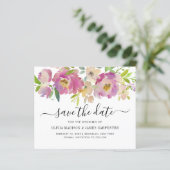 Papier Budget Blush Rose Botanical Floral Enregistrer la  (Debout devant)