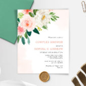 Papier Budget Blush Rose Couples Douche Invitation