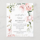 Papier Budget Blush Rose & Eucalyptus Floral Sweet 16 (Devant)