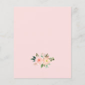 Papier Budget Blush rose Floral Baby Brunch Invitation (Dos)