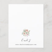 Papier Budget Blush rose Floral & Mariage Succulent 2 (Dos)
