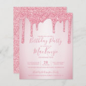 Papier BUDGET Blush rose Parties scintillant Drivers Chaq (Devant / Derrière)