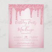 Papier BUDGET Blush rose Parties scintillant Drivers Chaq (Devant)