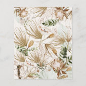 Papier Budget bohème naturel botanique moderne élégant (Dos)