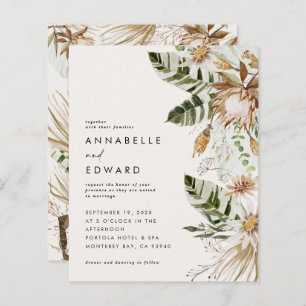 Papier Budget bohème naturel botanique moderne élégant