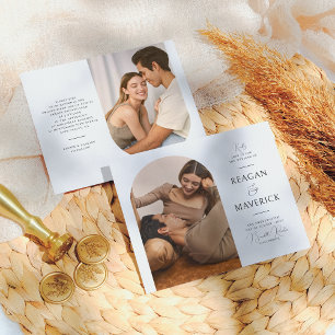 Papier Budget Boho Arch Classique Typographie Mariage pho