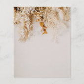 Papier Budget Boho Automne Fleurs Mariage Enregistrer La  (Dos)