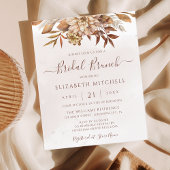Papier Budget Boho Automne Floral Bridal Brunch Invitatio