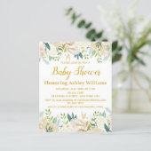 Papier Budget Boho Baby shower Invitation Genre Neutre (Debout devant)