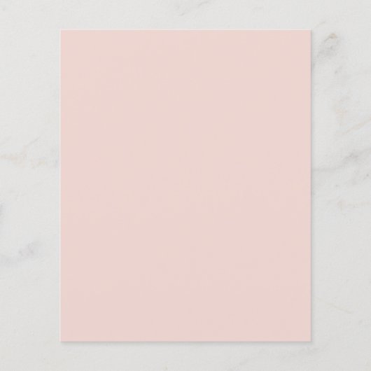 Papier Budget Boho Baby Sprinkt Blush Pink Invitation (Dos)