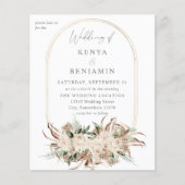 Papier Budget Boho Beige Floral Mariage 3 (Devant)