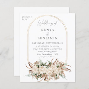 Papier Budget Boho Beige Floral Mariage 3