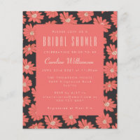 Budget Boho Botanique Black Red Fête des mariées