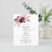 Papier Budget Boho Bourgogne & Fête des mariées florale r (Debout devant)