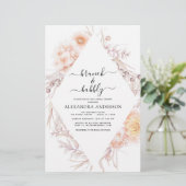 Papier Budget Boho Brunch et Fête des mariées Bubbly (Debout devant)