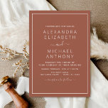 Papier Budget Boho Burnt Orange Wedding Invitations<br><div class="desc">Présentez votre mariage avec une touche de charme boho et une pop d'élégance orange brûlée avec notre Budget Boho Burnt Orange Wedding Invitations. Ces invitations élégantes et économiques sont conçues pour les couples qui souhaitent la chaleur et la vitalité de l'orange brûlé dans leur thème mariage tout en gardant leur...</div>