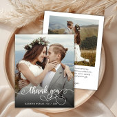 Papier Budget Boho Calligraphie 2 Photo Mariage Merci