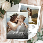 Papier Budget Boho Calligraphie 2 Photo Mariage Merci