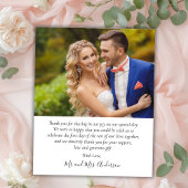 Papier Budget Boho Calligraphie 2 Photo Mariage Merci