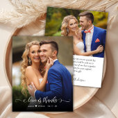 Papier Budget Boho Calligraphie 2 Photo Mariage Merci