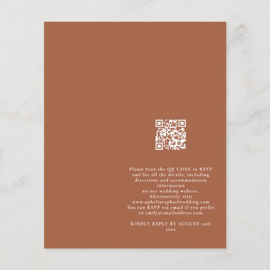 Papier Budget Boho Cercles Bohemian Faire-part de mariage (Dos)