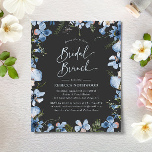 Papier Budget Boho Charcoal Bridal Brunch Invitation