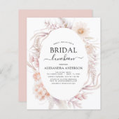 Papier Budget Boho Chic Bridal Luncheon Dusty Pink Desert (Devant / Derrière)