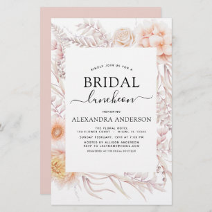 Papier Budget Boho Chic Bridal Luncheon Dusty Pink Desert
