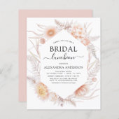 Papier Budget Boho Chic Bridal Luncheon Dusty Pink Desert (Devant / Derrière)