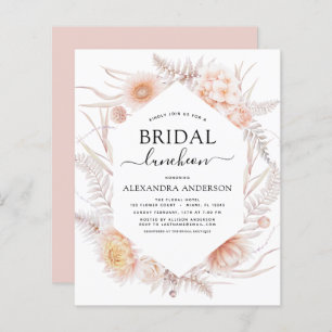 Papier Budget Boho Chic Bridal Luncheon Dusty Pink Desert