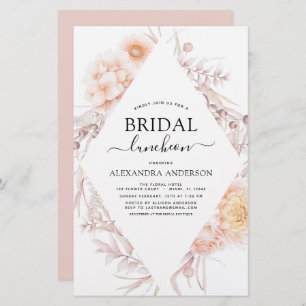 Papier Budget Boho Chic Bridal Luncheon Dusty Pink Desert
