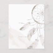 Papier Budget Boho Chic Couples Baby shower Invitation (Dos)