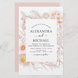 Papier Budget Boho Chic Dusty Pink Desert Mariage