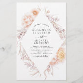 Papier Budget Boho Chic Dusty Pink Desert Mariage (Devant)