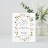 Papier Budget Boho Chic Fleur sauvage Floral Fête des mar (Debout devant)