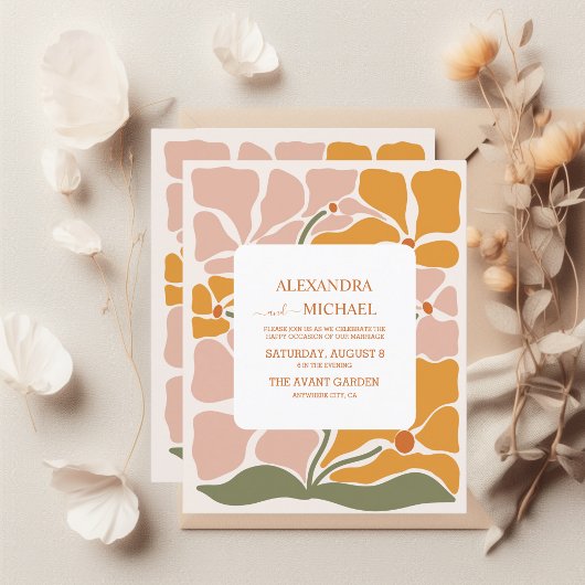 Papier Budget Boho Chic Retro Floral Mariage