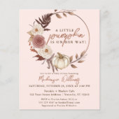 Papier Budget Boho Citrouille Girl Automne Baby shower In (Devant)