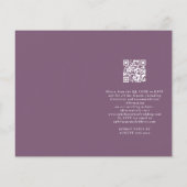 Papier Budget Boho Coloré Dreamcatcher Mariage violet (Dos)