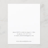 Papier Budget Boho Cuivre Floral Dîner de répétition 2 (Dos)