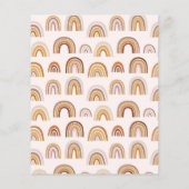 Papier Budget Boho Desert Rainbow Fête des mariées Invita (Dos)