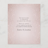 Papier Budget Boho Dusty rose Roses mariage Enregistrer l (Dos)