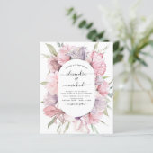 Papier Budget Boho Dusty rose violet Faire-part de mariag (Debout devant)