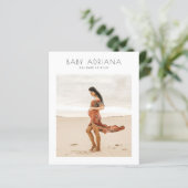 Papier Budget Boho Elegant Grossesse Baby shower photo (Debout devant)